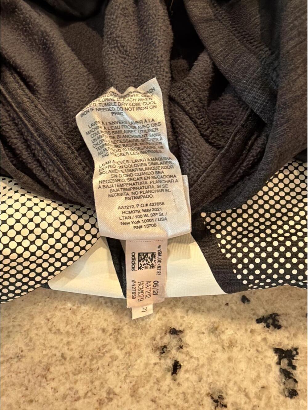 Adidas Boys Hoodie Black with White Stripes Medium - Picture 11 of 11